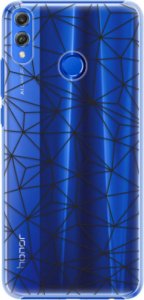 Plastové pouzdro iSaprio - Abstract Triangles 03 - black - Huawei Honor 8X