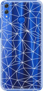 Plastové pouzdro iSaprio - Abstract Triangles 03 - white - Huawei Honor 8X