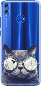 Plastové pouzdro iSaprio - Crazy Cat 01 - Huawei Honor 8X
