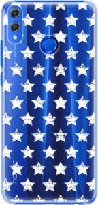 Plastové pouzdro iSaprio - Stars Pattern - white - Huawei Honor 8X
