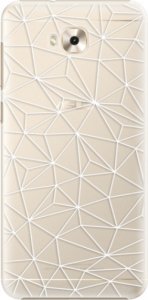 Plastové pouzdro iSaprio - Abstract Triangles 03 - white - Asus ZenFone 4 Selfie ZD553KL
