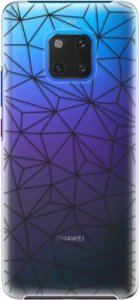 Plastové pouzdro iSaprio - Abstract Triangles 03 - black - Huawei Mate 20 Pro