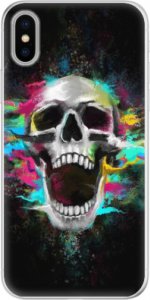 Silikonové pouzdro iSaprio - Skull in Colors - iPhone X