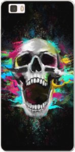 Silikonové pouzdro iSaprio - Skull in Colors - Huawei Ascend P8 Lite