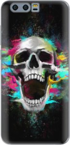 Silikonové pouzdro iSaprio - Skull in Colors - Huawei Honor 9