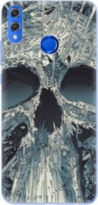 Silikonové pouzdro iSaprio - Abstract Skull - Huawei Honor 8X