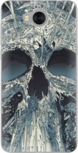 Silikonové pouzdro iSaprio - Abstract Skull - Huawei Y5 2017 / Y6 2017