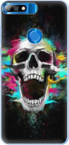 Silikonové pouzdro iSaprio - Skull in Colors - Huawei Y7 Prime 2018