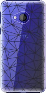 Plastové pouzdro iSaprio - Abstract Triangles 03 - black - HTC U Play