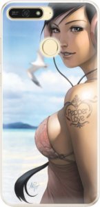 Silikonové pouzdro iSaprio - Girl 02 - Huawei Honor 7A