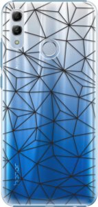 Plastové pouzdro iSaprio - Abstract Triangles 03 - black - Huawei Honor 10 Lite