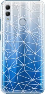 Plastové pouzdro iSaprio - Abstract Triangles 03 - white - Huawei Honor 10 Lite
