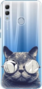 Plastové pouzdro iSaprio - Crazy Cat 01 - Huawei Honor 10 Lite