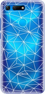 Plastové pouzdro iSaprio - Abstract Triangles 03 - white - Huawei Honor View 20