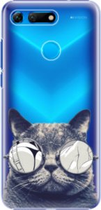 Plastové pouzdro iSaprio - Crazy Cat 01 - Huawei Honor View 20