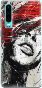 Plastové pouzdro iSaprio - Sketch Face - Huawei P30