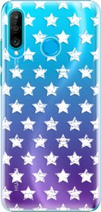 Plastové pouzdro iSaprio - Stars Pattern - white - Huawei P30 Lite