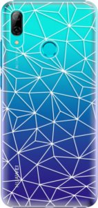 Plastové pouzdro iSaprio - Abstract Triangles 03 - white - Huawei P Smart 2019