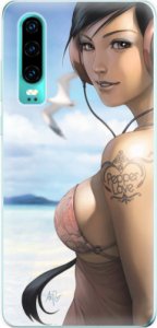 Odolné silikonové pouzdro iSaprio - Girl 02 - Huawei P30