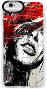 Silikonové pouzdro Bumper iSaprio - Sketch Face - iPhone 6/6S