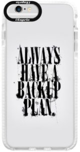 Silikonové pouzdro Bumper iSaprio - Backup Plan - iPhone 6/6S