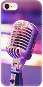 Odolné silikonové pouzdro iSaprio - Vintage Microphone - iPhone 8