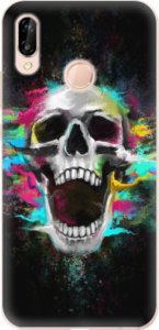 Odolné silikonové pouzdro iSaprio - Skull in Colors - Huawei P20 Lite