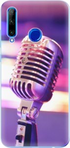 Odolné silikonové pouzdro iSaprio - Vintage Microphone - Huawei Honor 20 Lite