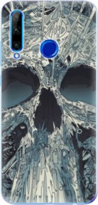 Odolné silikonové pouzdro iSaprio - Abstract Skull - Huawei Honor 20 Lite