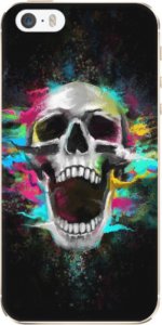 Odolné silikonové pouzdro iSaprio - Skull in Colors - iPhone 5/5S/SE