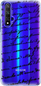 Plastové pouzdro iSaprio - Handwriting 01 - black - Huawei Honor 20