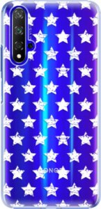 Plastové pouzdro iSaprio - Stars Pattern - white - Huawei Honor 20
