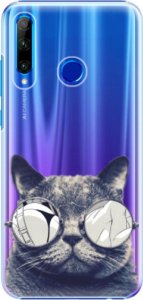 Plastové pouzdro iSaprio - Crazy Cat 01 - Huawei Honor 20 Lite