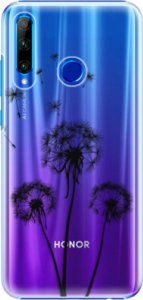 Plastové pouzdro iSaprio - Three Dandelions - black - Huawei Honor 20 Lite