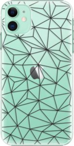 Plastové pouzdro iSaprio - Abstract Triangles 03 - black - iPhone 11