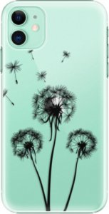 Plastové pouzdro iSaprio - Three Dandelions - black - iPhone 11