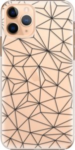 Plastové pouzdro iSaprio - Abstract Triangles 03 - black - iPhone 11 Pro