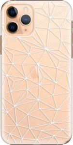 Plastové pouzdro iSaprio - Abstract Triangles 03 - white - iPhone 11 Pro
