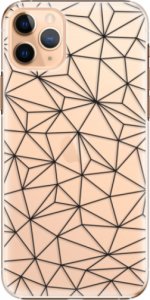 Plastové pouzdro iSaprio - Abstract Triangles 03 - black - iPhone 11 Pro Max