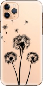 Plastové pouzdro iSaprio - Three Dandelions - black - iPhone 11 Pro Max