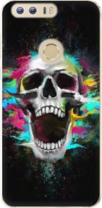 Odolné silikonové pouzdro iSaprio - Skull in Colors - Huawei Honor 8