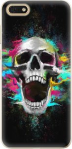 Odolné silikonové pouzdro iSaprio - Skull in Colors - Huawei Honor 7S