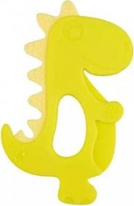 Silikonové kousátko Canpol Babies Dino, zelené, žluté