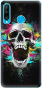 Odolné silikonové pouzdro iSaprio - Skull in Colors - Huawei P30 Lite