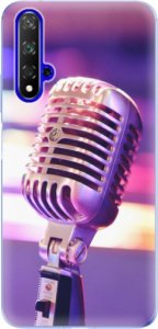 Odolné silikonové pouzdro iSaprio - Vintage Microphone - Huawei Honor 20