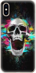 Odolné silikonové pouzdro iSaprio - Skull in Colors - iPhone XS