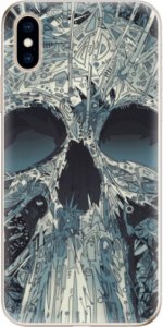 Odolné silikonové pouzdro iSaprio - Abstract Skull - iPhone XS
