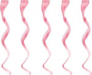 Barevné příčesky do vlasů - růžové
