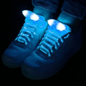LED svítící tkaničky - modré