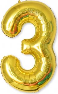 Nafukovací balónky čísla maxi zlaté - 3
